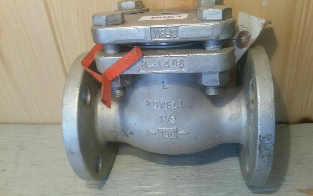 WM. POWELL 1/2" CLASS 150 275 PSI SWING CHECK VALVE B16.34