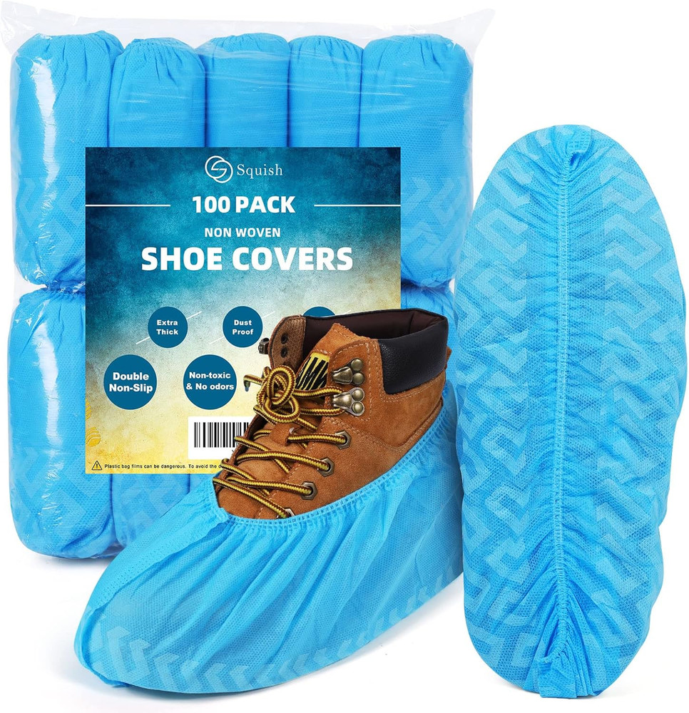 Shoe Covers Disposable Non Slip, Thick Extra Disposable Boot Covers Slip Proof S