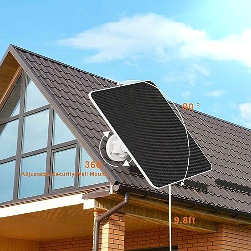 Solar Panel for Ring Camera, 5W Solar Panel Charger for Stick Up Cam/Pro 1 Pack