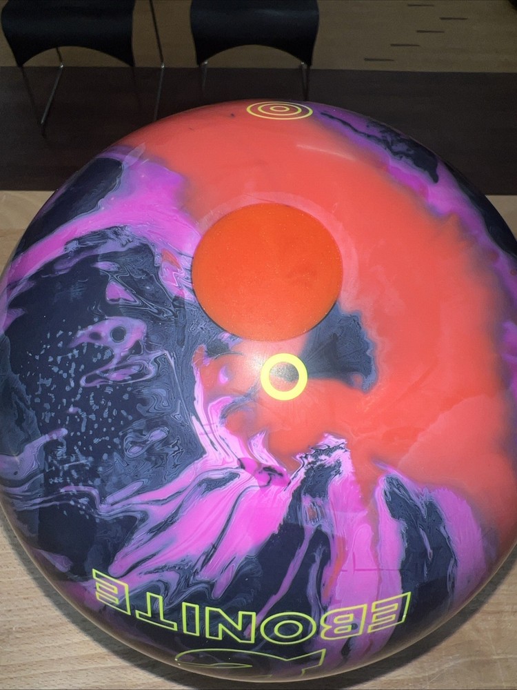 USED 15#Ebonite Entity Solid Reactive Single Drill Bowling Ball