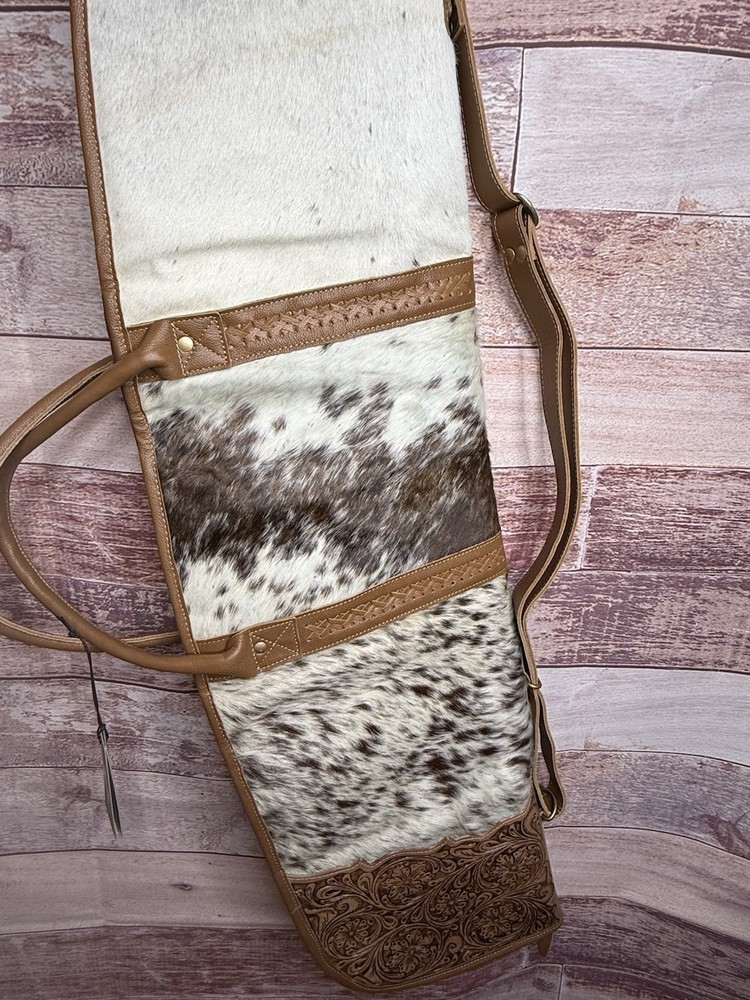 MYRA ~ TOOLED ~ LEATHER ~ COWHIDE ~ RIFLE ~ STORAGE ~ CASE