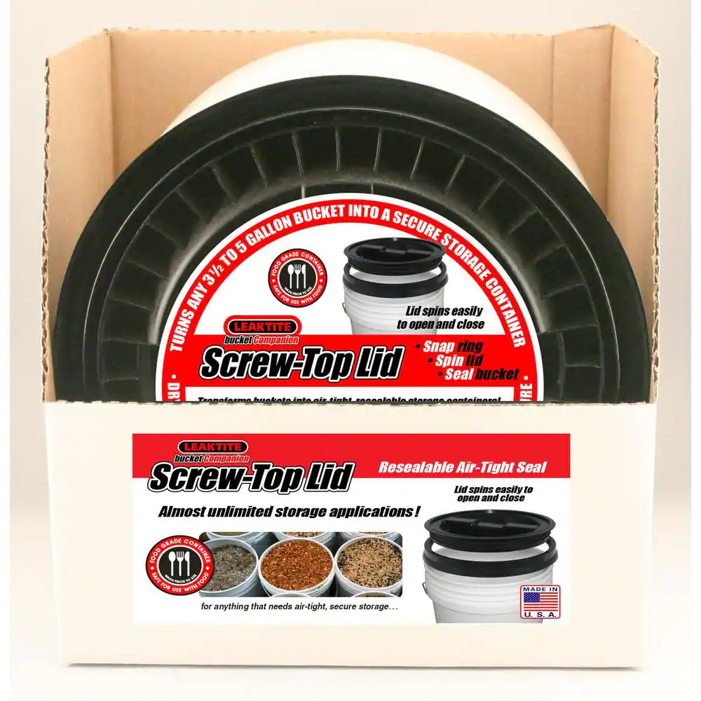 5 Gal. Black Paint Bucket Lid
