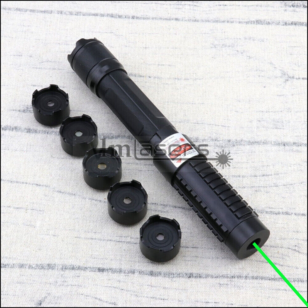 GR 532nm  Laser Pointer Adjustable Focus Visible Beam Light Flashlight