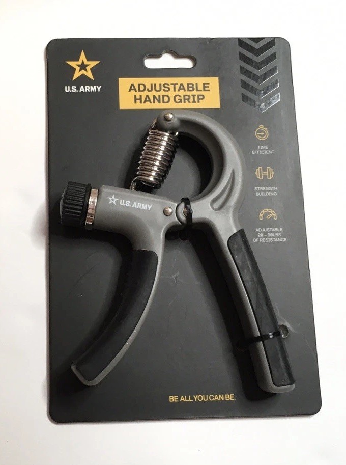U S ARMY ADJUSTABLE HAND GRIP  Strength Power Trainer Exercise  Licensed NEW