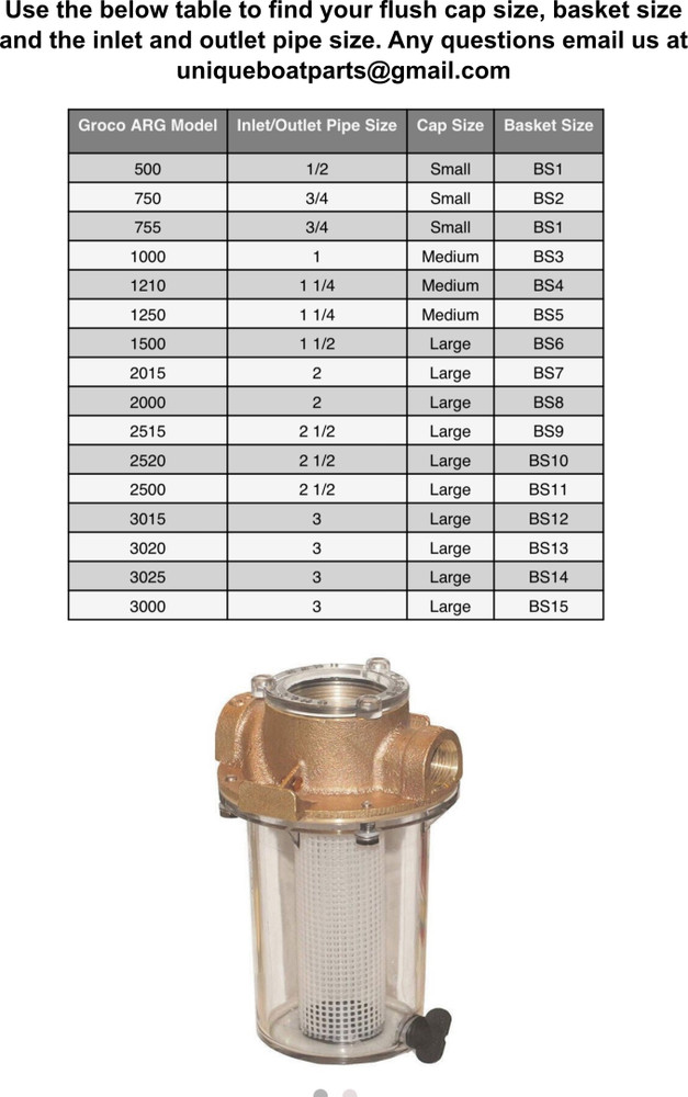 Sea Strainer Basket Replacement for Groco BP4