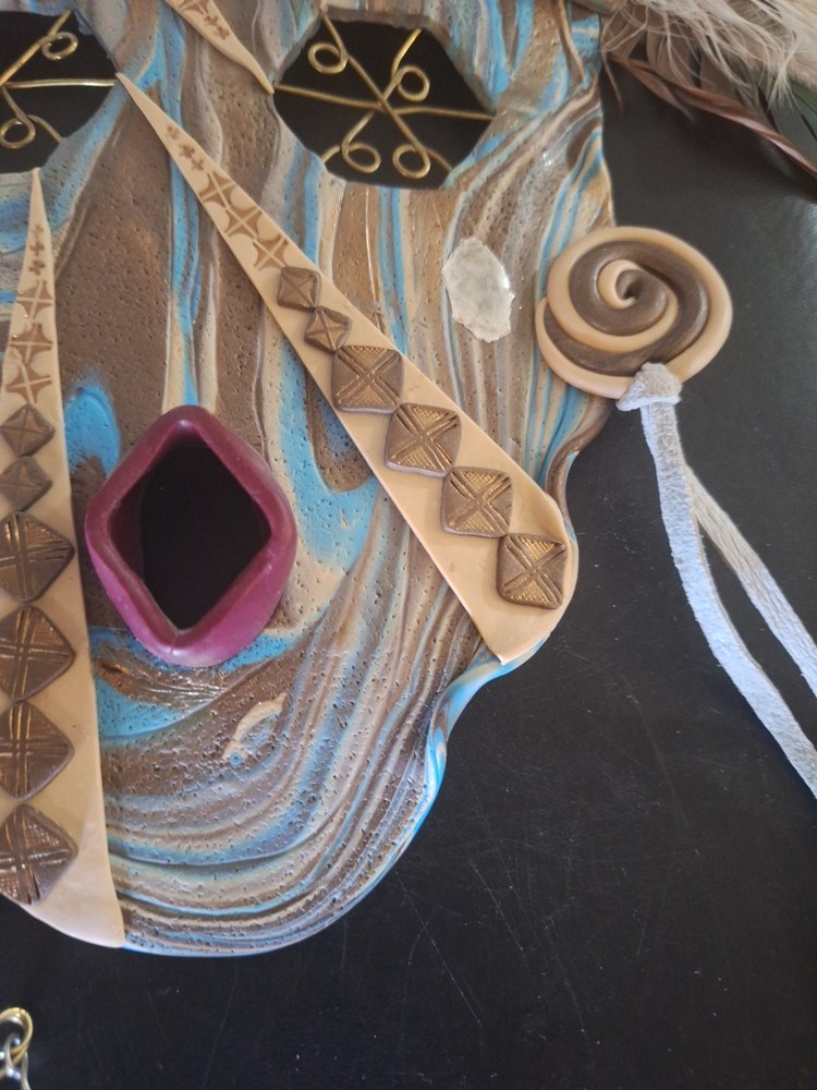 ethnic tribal mask vintage