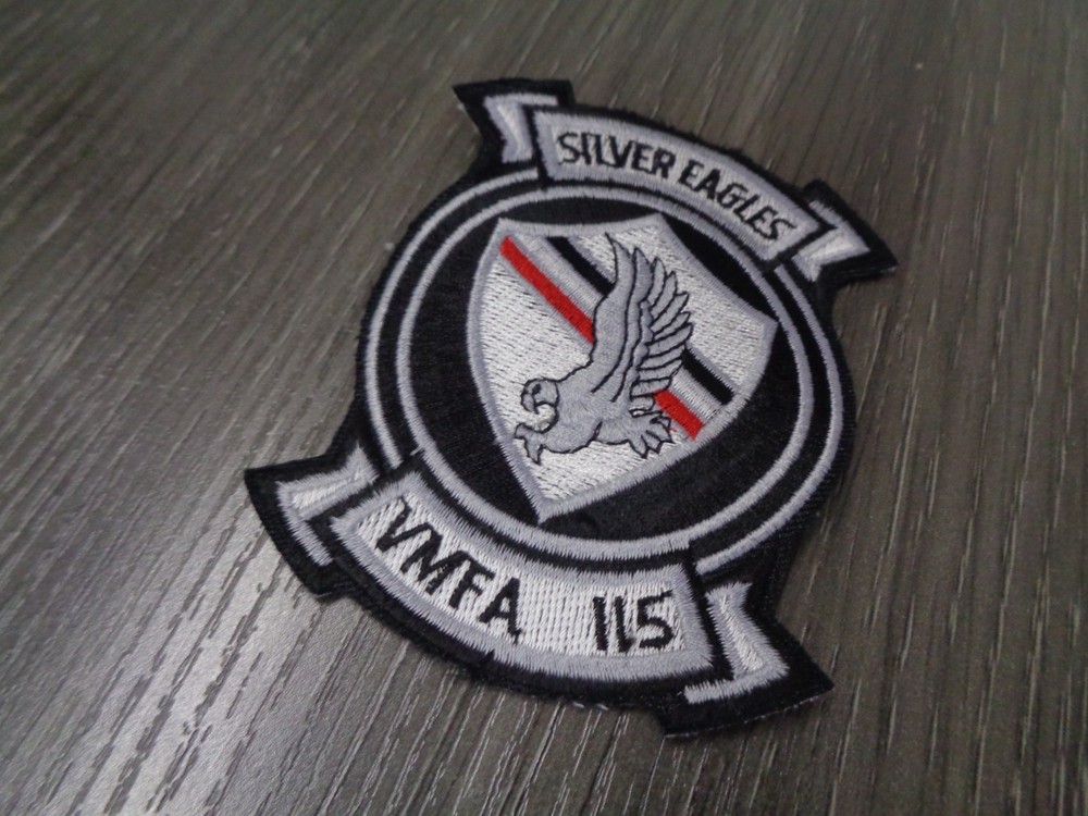 USMC VMFA-115 Fighter Attack Squadron SILVER EAGLES PATCH COLOR