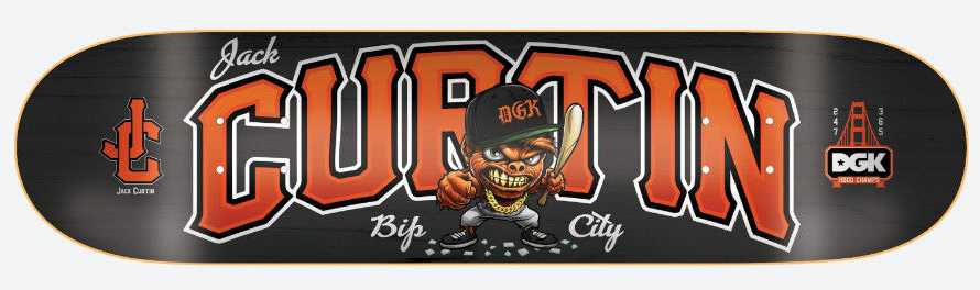 DGK Jack Curtin Bip City 8.06 Skateboard Deck