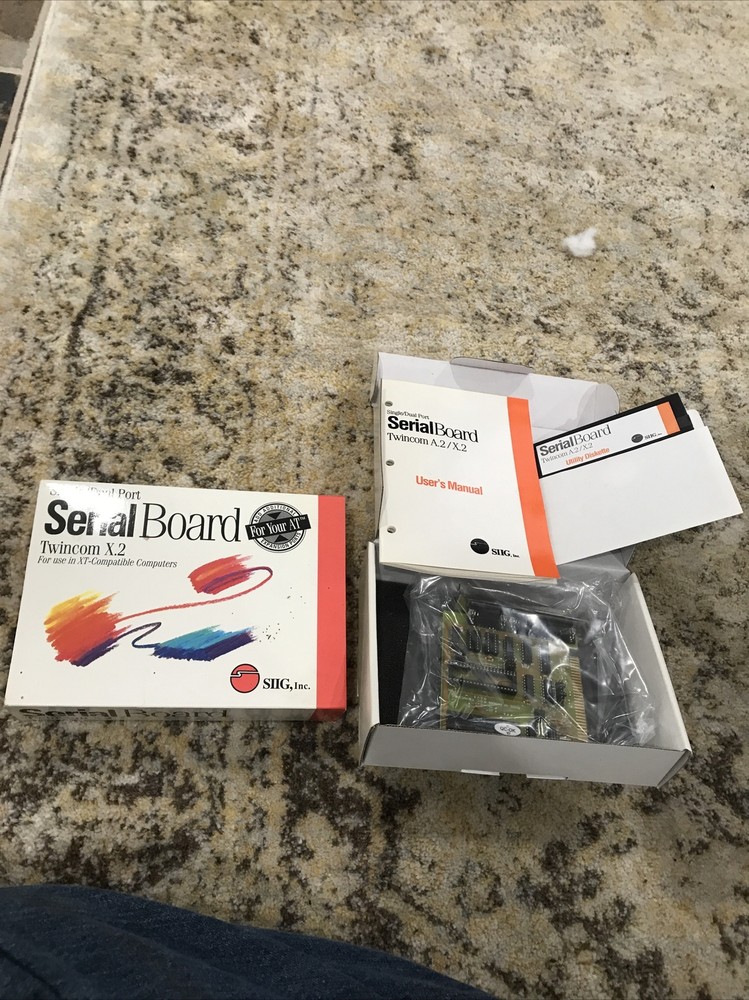 Vintage PC Gaming Twincom X.2 Serial Board For XT Computers