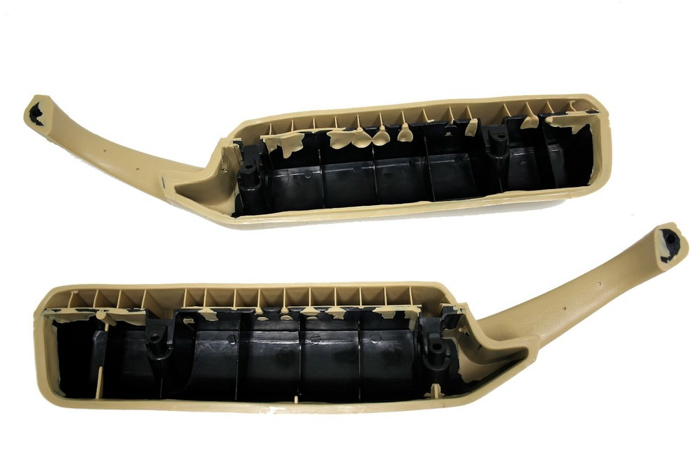 1978 - 1982 Corvette Door Panel Armrests Door Pulls Strap Doeskin Beige Pair SET