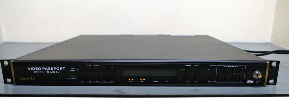 Evertz Microsystem HD2012 PassPort Multi Path Video Converter Frame Synchronizer