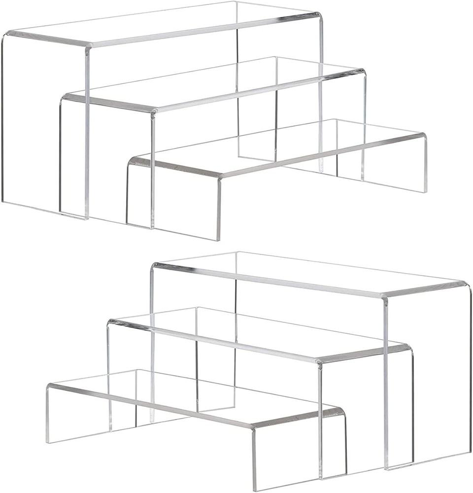 Stylish Acrylic Risers - 3 Heights for Optimized Collectible Display Solutions