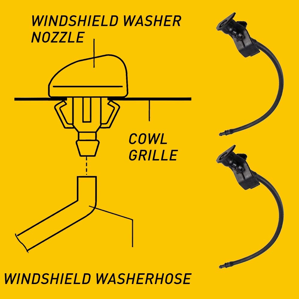 2X Windshield Wiper Washer Nozzle Sprayer For Ford Explorer 2011-2018 Jets EOU
