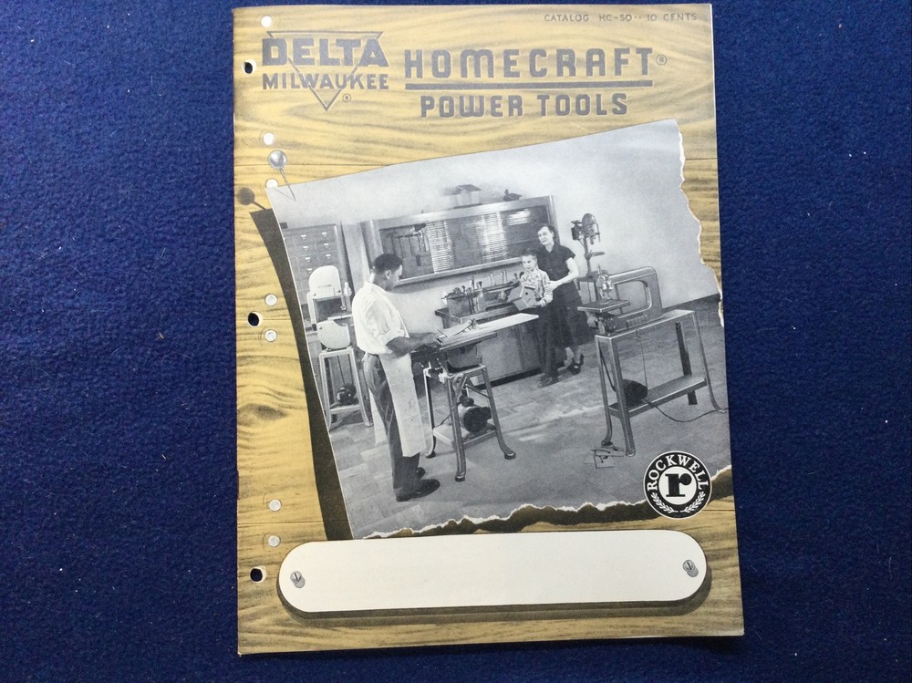 Vintage 1950 DELTA HOMECRAFT POWER TOOLS Catalog