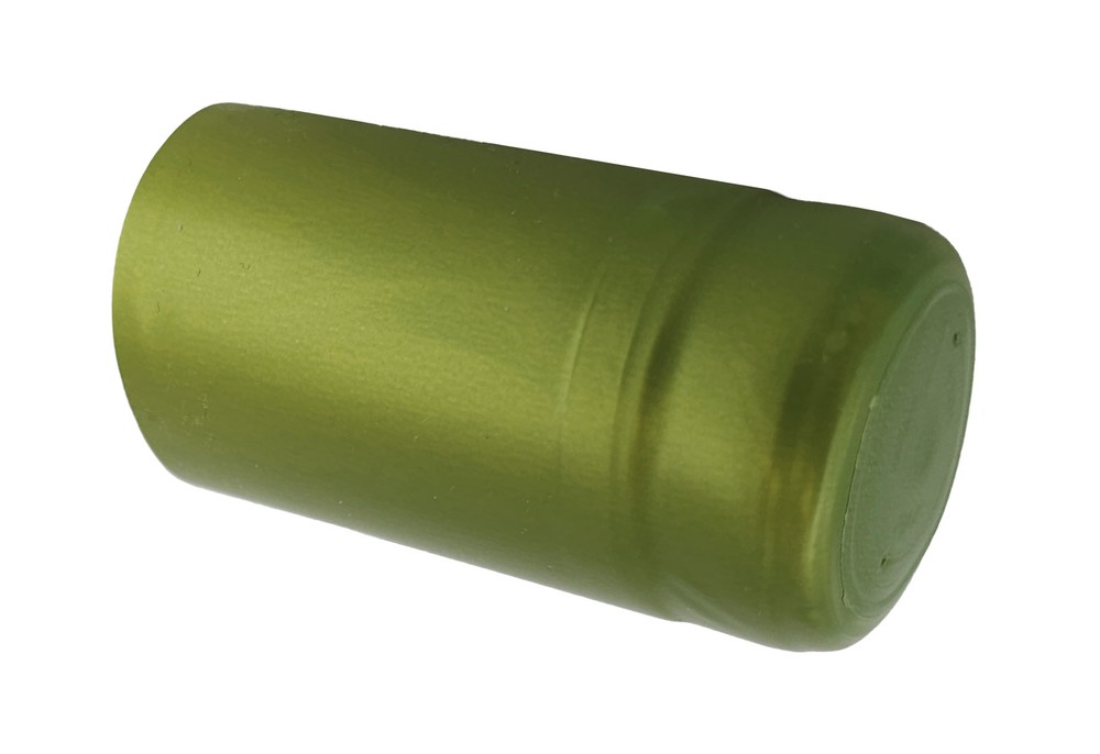 Metallic Lime Green PVC Shrink Capsules-500 Count