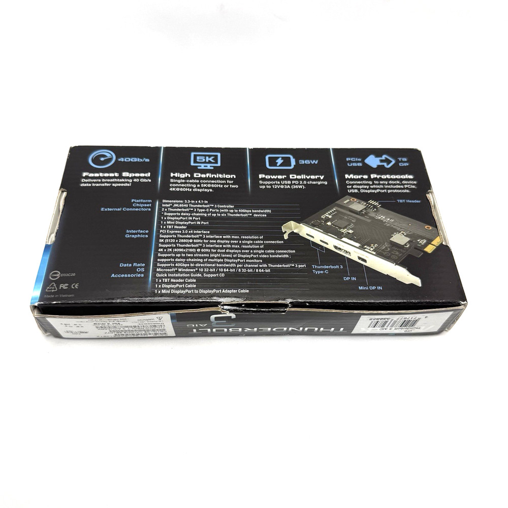 ASRock Thunderbolt 3 AIC PCIEExcellent Condition