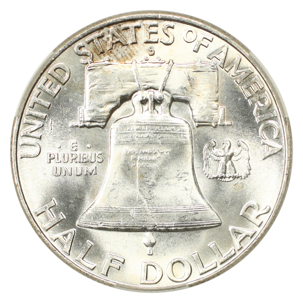 1951-D 50C CACG MS62 - Franklin Half Dollar