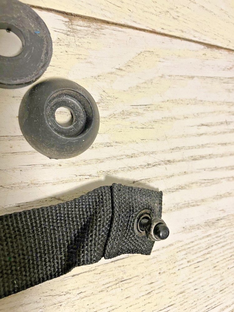 AB Lounge 2 Caps Strap Bolts Bushing Replacement Abdominal Exercise Machine Part