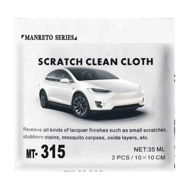 MC PP BEST SCRATCH CLEAN CLOTH 2PC 10X10 CM 4 X 2PACK BUNDLE