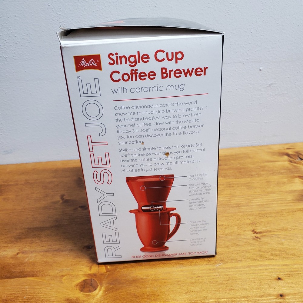 Melitta Ready Set Joe Single Cup Coffee Brewer Black