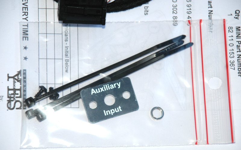 MINI COOPER CD PLAYER RADIO AUX AUXILIARY INPUT ADAPTER KIT IPOD IPHONE ANDROID