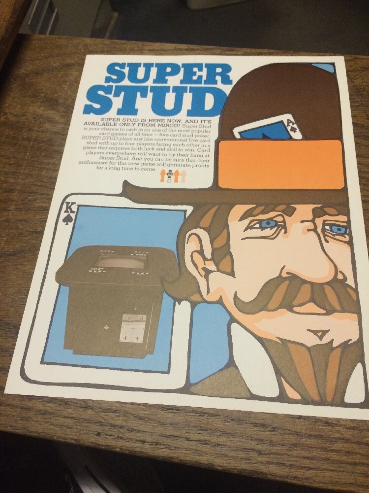 Mirco SUPER STUD Game flyer- original