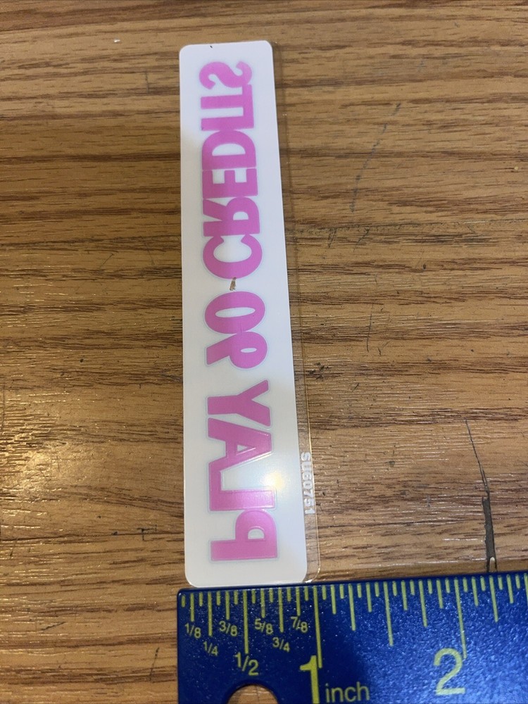 Play 90 Credits Decal New /BA