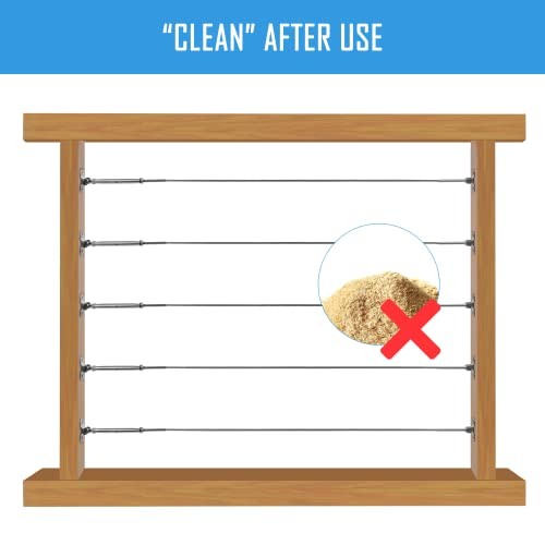 Set Cable Railing Hardware Kit, 180° Angle Adjustable 1/8 inch 10 Silver