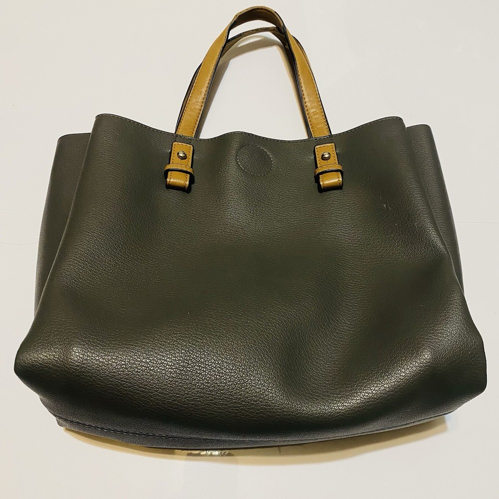 OKPTA Women's Gray Leather Shoulder Handbag