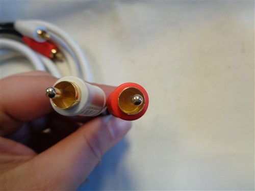 MARINE AUDIO RCA CABLE PAIR ( 2 ) WHITE 77" BOAT