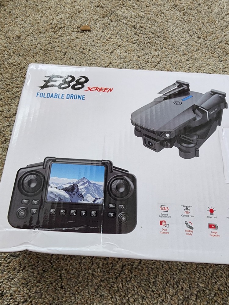 E88 Screen Foldable Drone new In Open Box