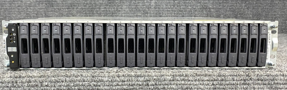 NetApp NAJ-1001 24-Bay Storage Array, 2x Controllers, 2x PSU w/ Power Cord