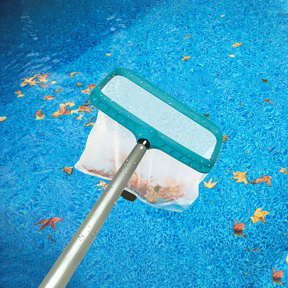 Pool Skimmer Net Deep Fine Mesh Leaf Rake Swimming Pool Cleaning Tool