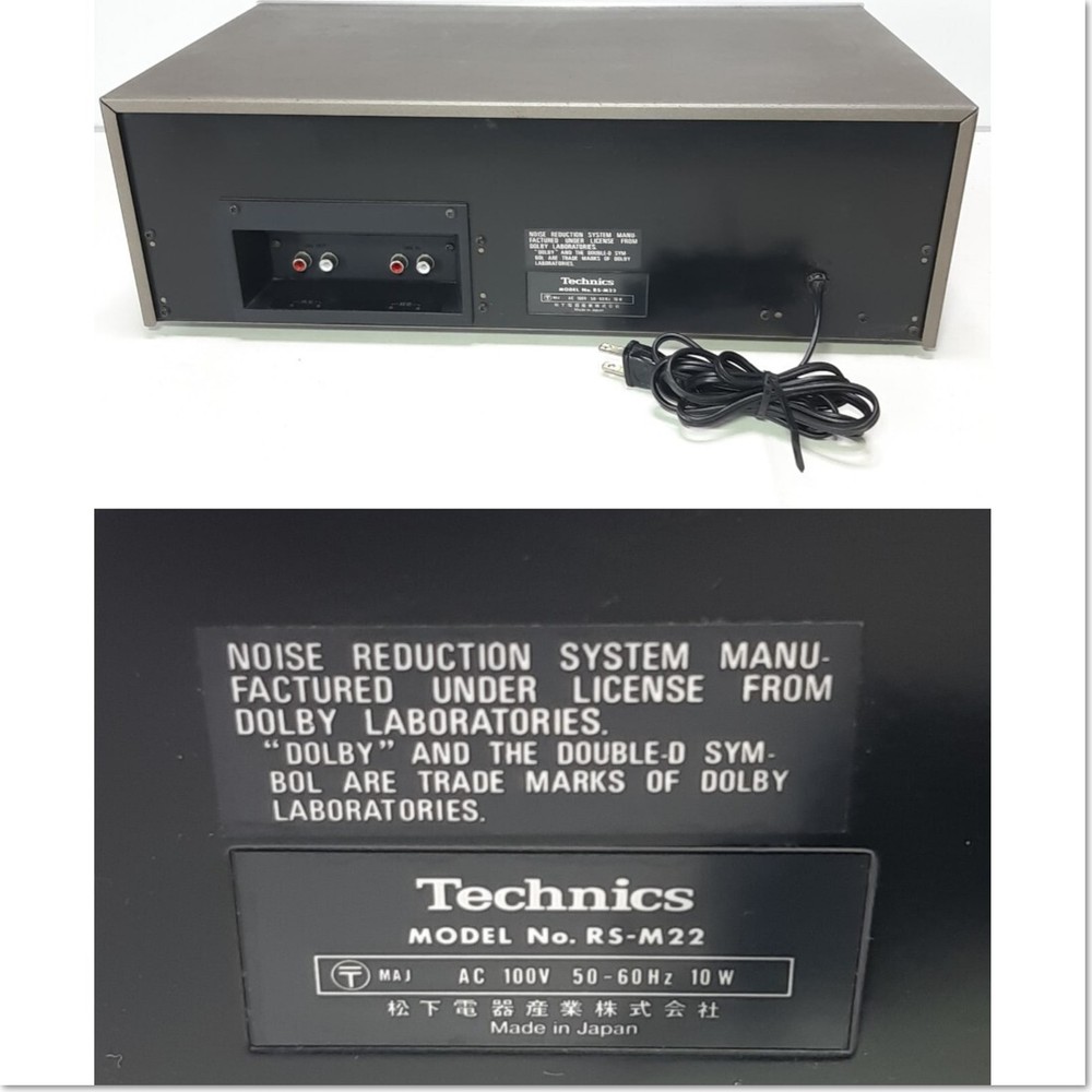 Technics RS-M22 Stereo Cassette Deck Panasonic Tested Working