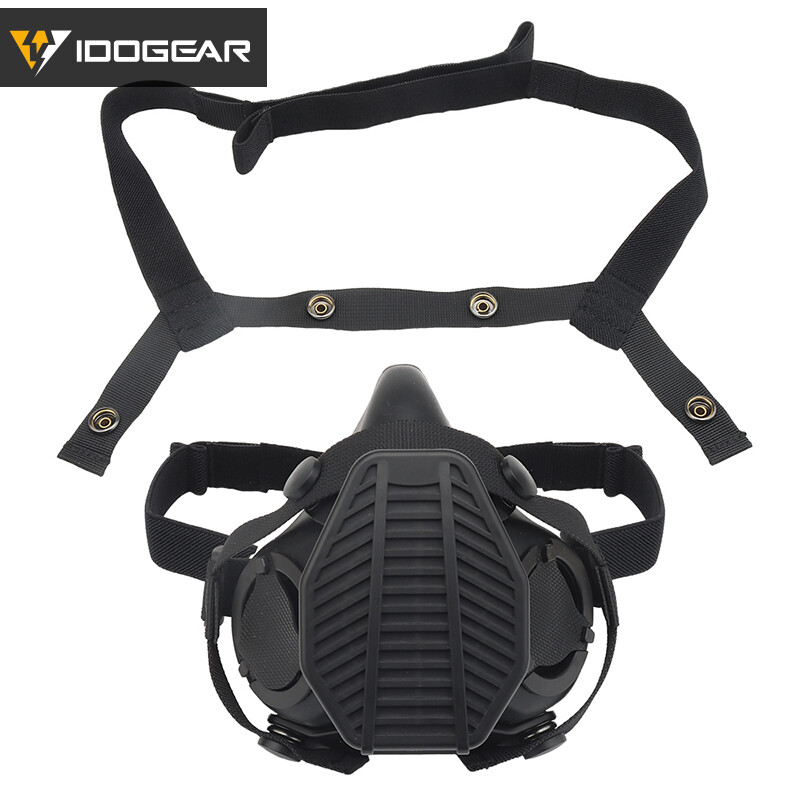 IDOGEAR Tactical Respirator Half Face Mask Airsoft Mask Multi Function Military