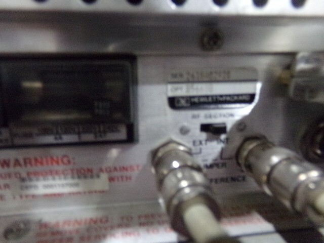 HP 8566B Spectrum Analyzer Display Read w/ 85662A Display Analyzer.