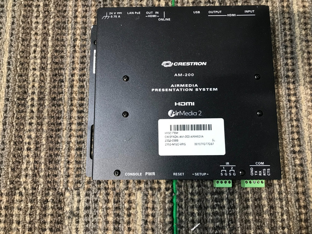 Crestron AM-200 Airmedia 2 Presentation System