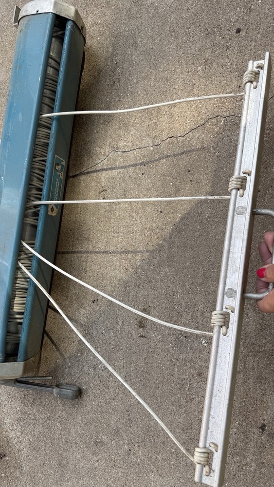 Sears Antique Disappearing Clothesline Retractable Reel