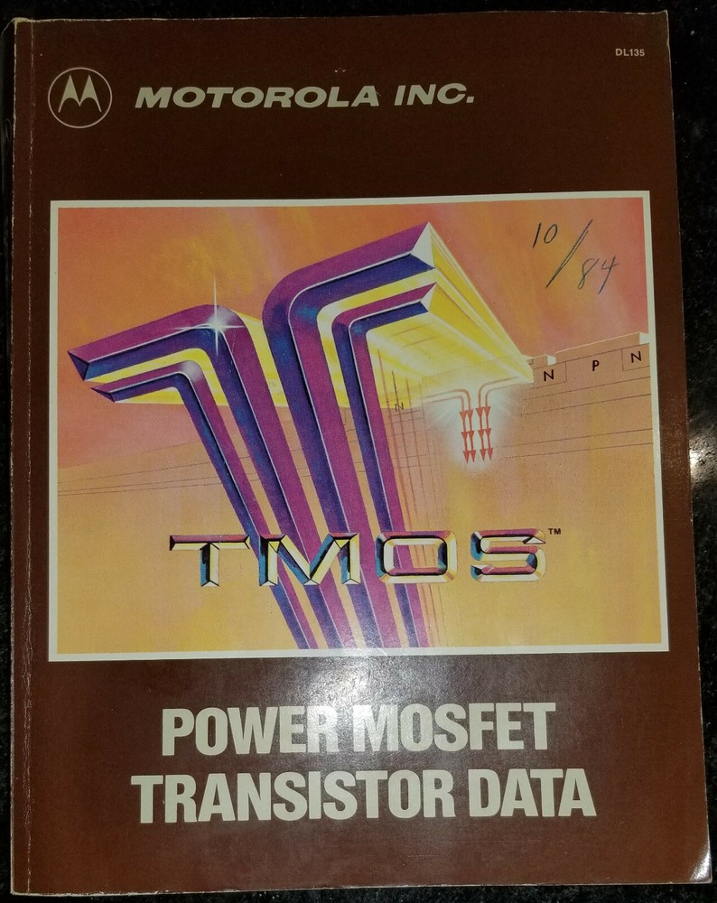 USED 1984 Motorola ITMOS Power MOSFET Transistor Data