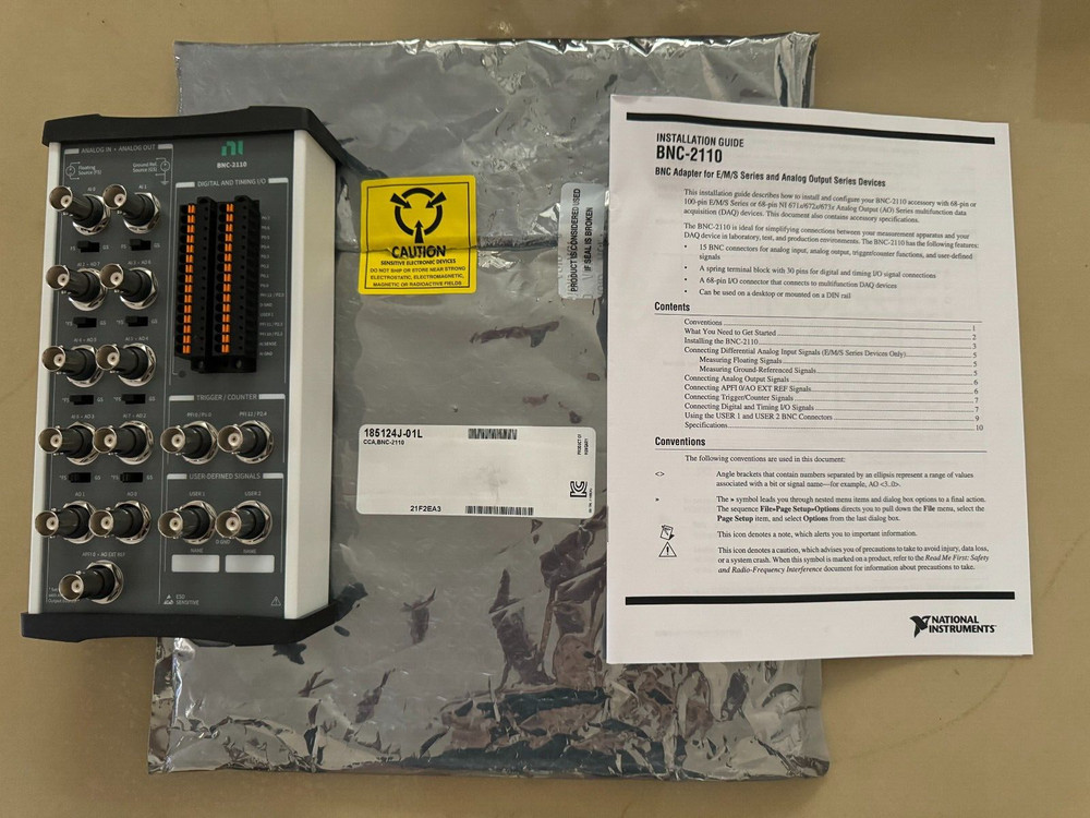 National Instruments BNC-2110 Adapter for E/M/S Series and Analog Output Devices