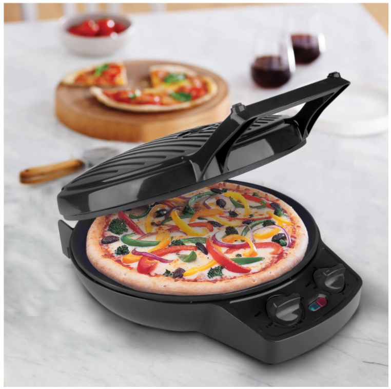 New Courant 12 in. Black Pizza Maker with Temperature Control