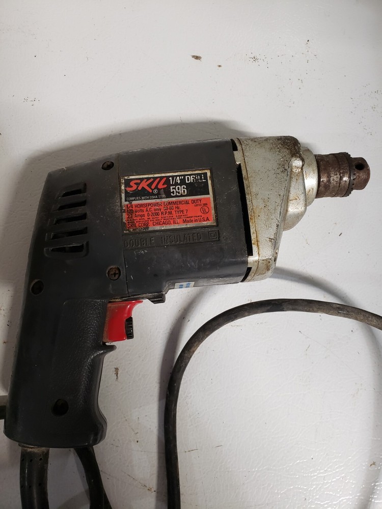 Older Skil 1/4" 596 Corded Drill