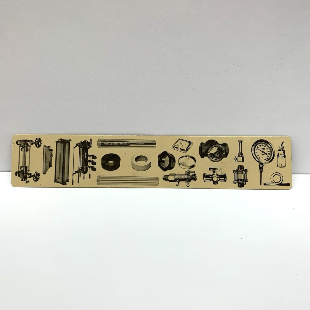 Vintage Ernst Gage Co 6” Plastic Ruler Beige Engineering