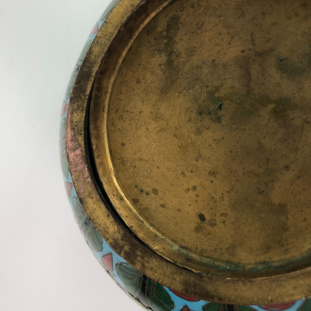 Vintage Chinese Cloisonne Ginger Jar