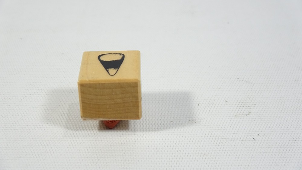 1999 PSX Halloween Rubber Stamp Candy Corn A0411