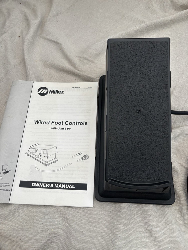 Miller RFCS-6M Foot Control, 6 Pin Plug, for MaxStar, Multimatic