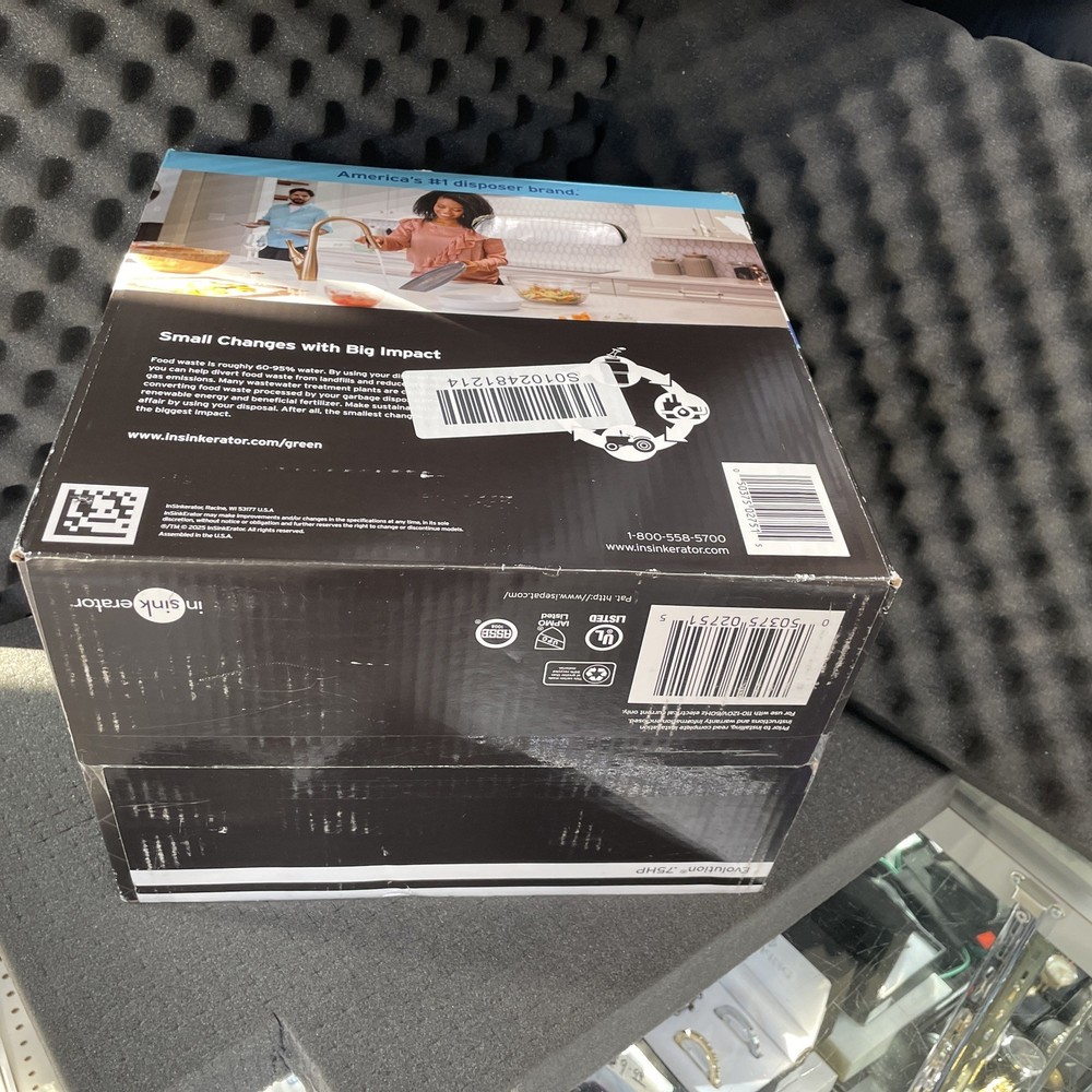 Insinkerator Evolution .75HP 3/4 HP Garbage Waste Disposal Advanced Series