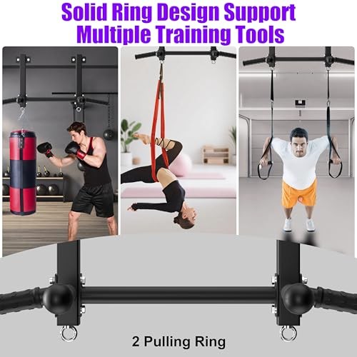 Joist Mounted Pull Up Bar, 650lbs Heavy Duty Strength Training Pullup Bars,