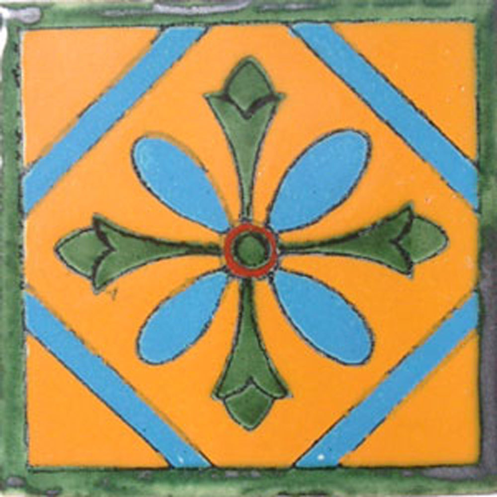 #C012 MEXICAN CERAMIC HANDMADE TALAVERA TILE SETS