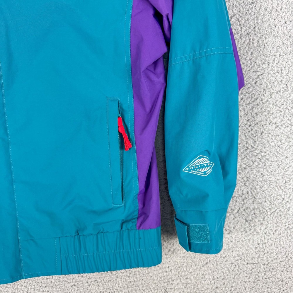 Columbia Bugaboo Omni-Tech Jacket Mens Medium Blue Ski Coat Waterproof Shell